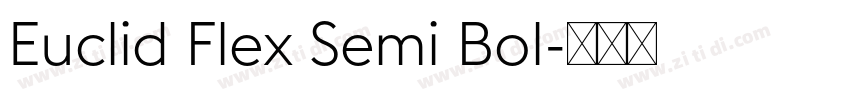 Euclid Flex Semi Bol字体转换